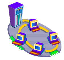 illustration of computer network